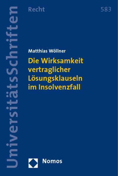 Die Wirksamkeit vertraglicher Lösungsklauseln im Insolvenzfall Law