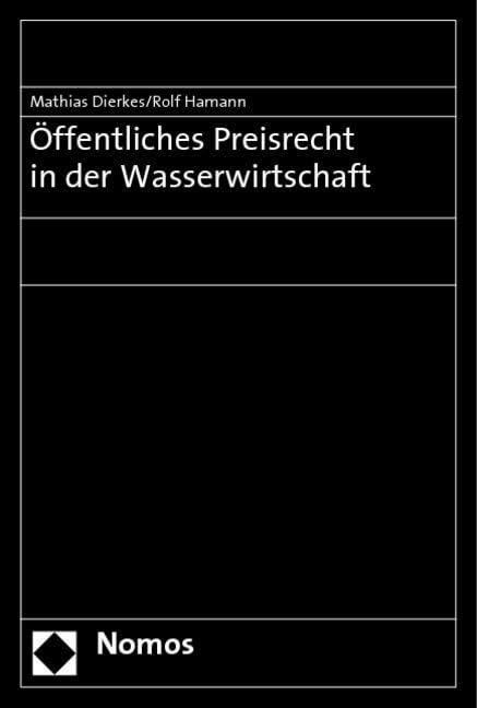 Öffentliches Preisrecht in der Wasserwirtschaft book