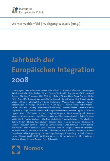 Jahrbuch der Europäischen Integration 2008 Law
