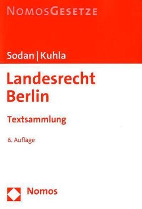 Landesrecht Berlin: Textsammlung, Rechtsstand: 1. September 2009 Law
