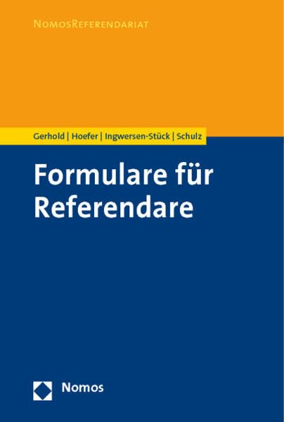 Formulare für Referendare Law