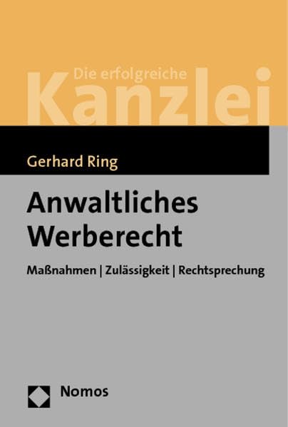 Product Image: Anwaltliches Werberecht