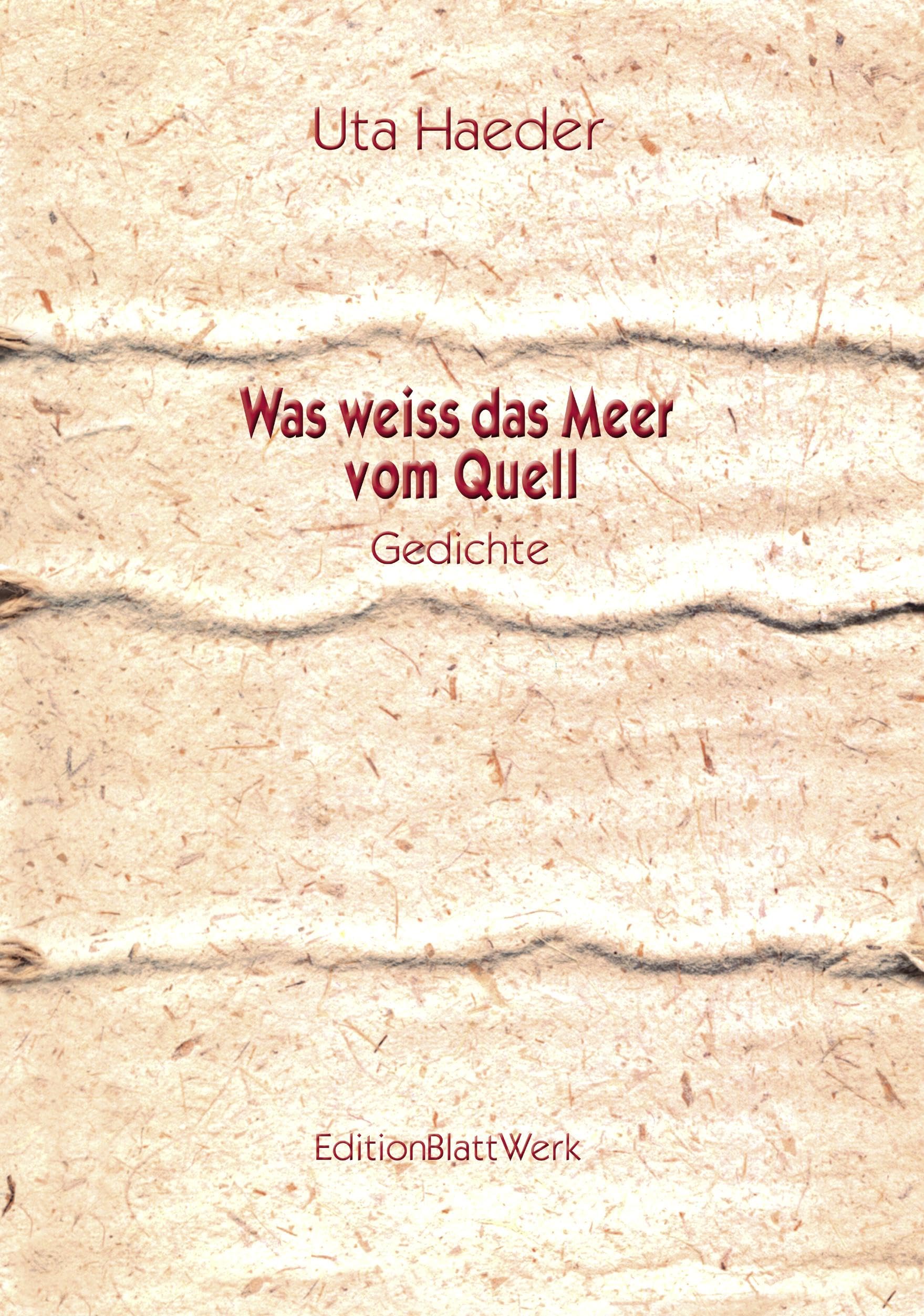 Was weiss das Meer vom Quell: Gedichte Poetry