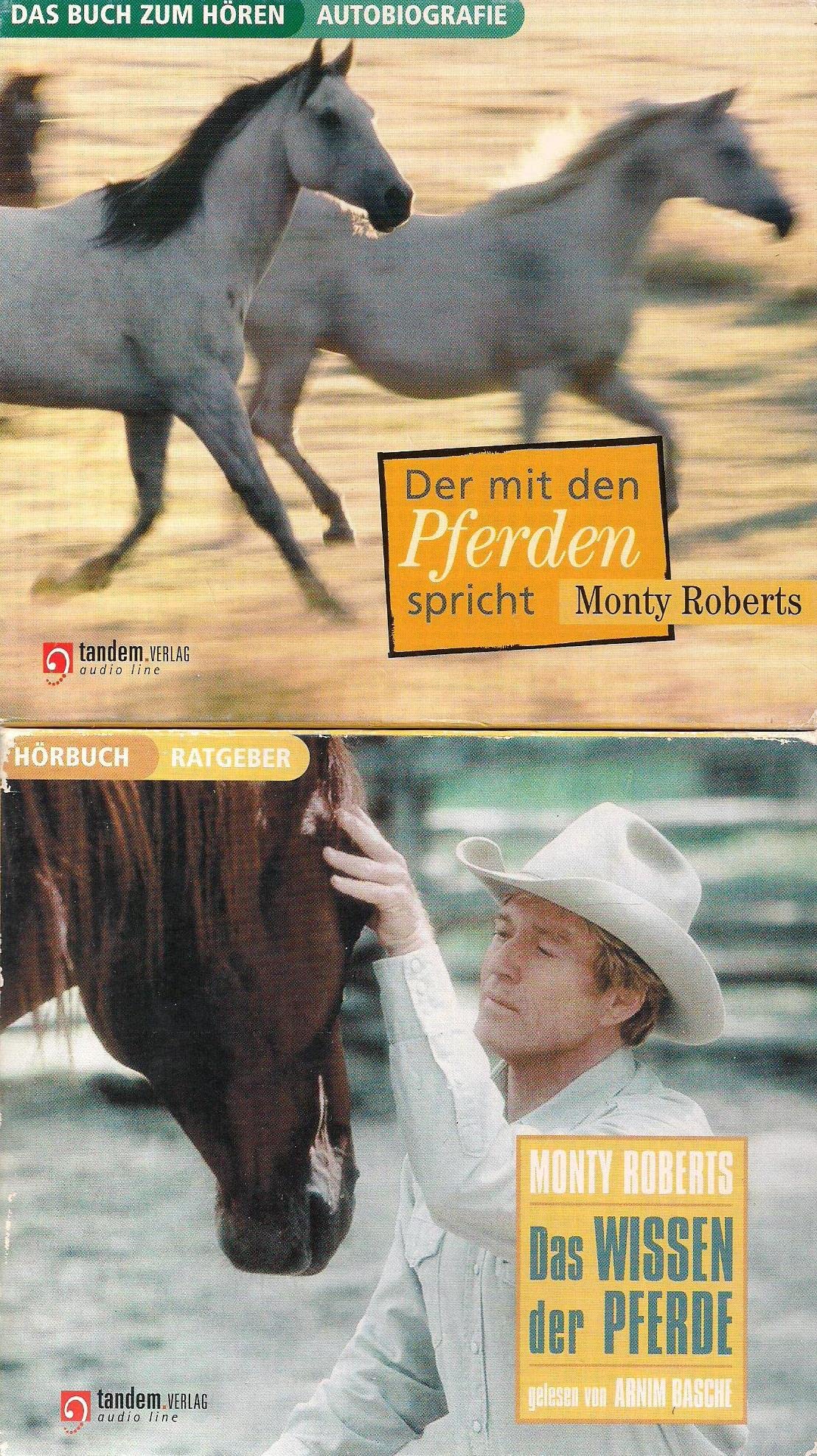 7 CD's in 2 Boxen vom Pferdeflüsterer Monty Roberts - Der mit den Pferden spricht + Das Wissen der Pferde Books