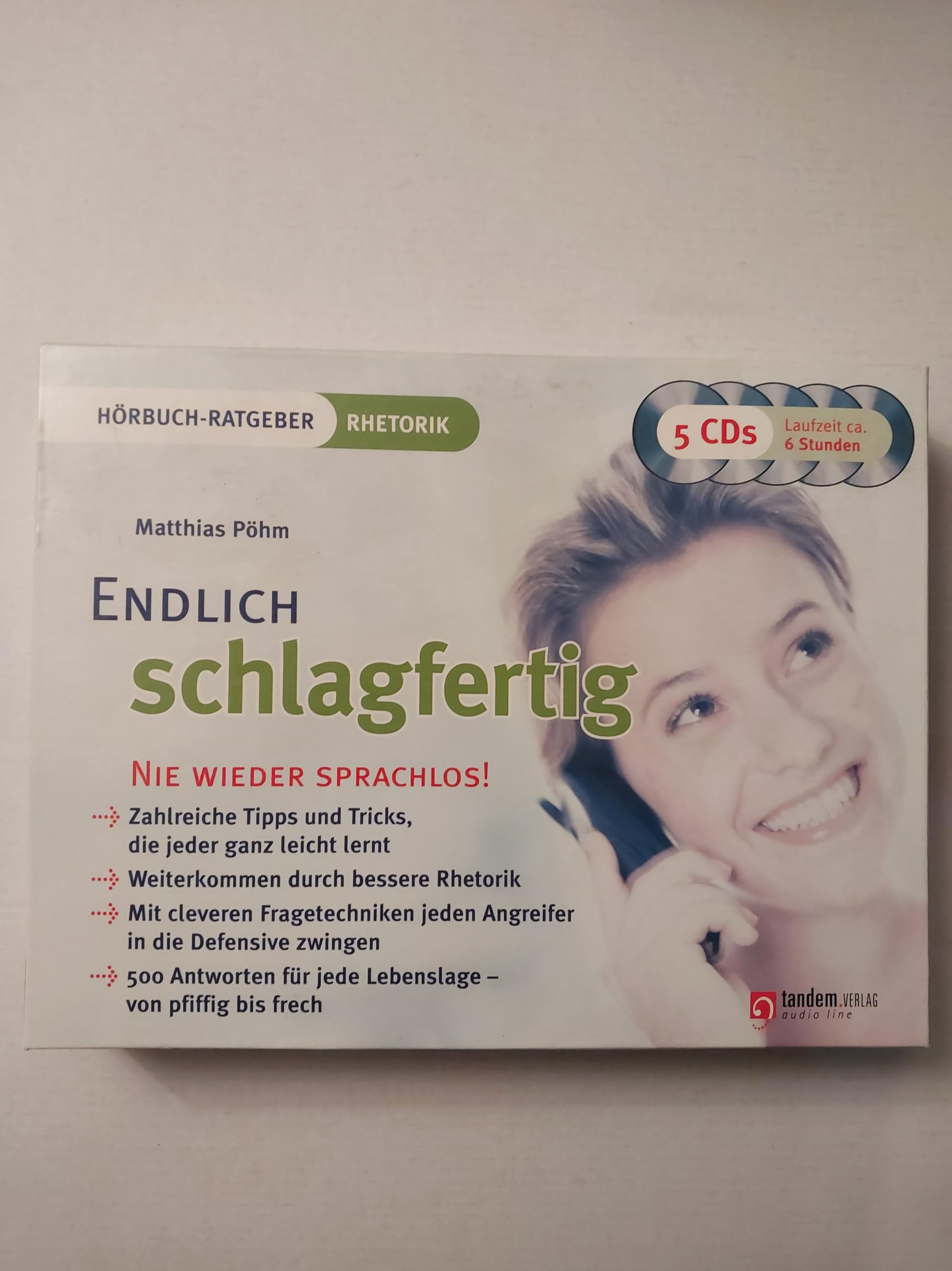 Endlich schlagfertig - Nie wieder sprachlos ! (Hörbuch-Ratgeber Rhetorik) Books