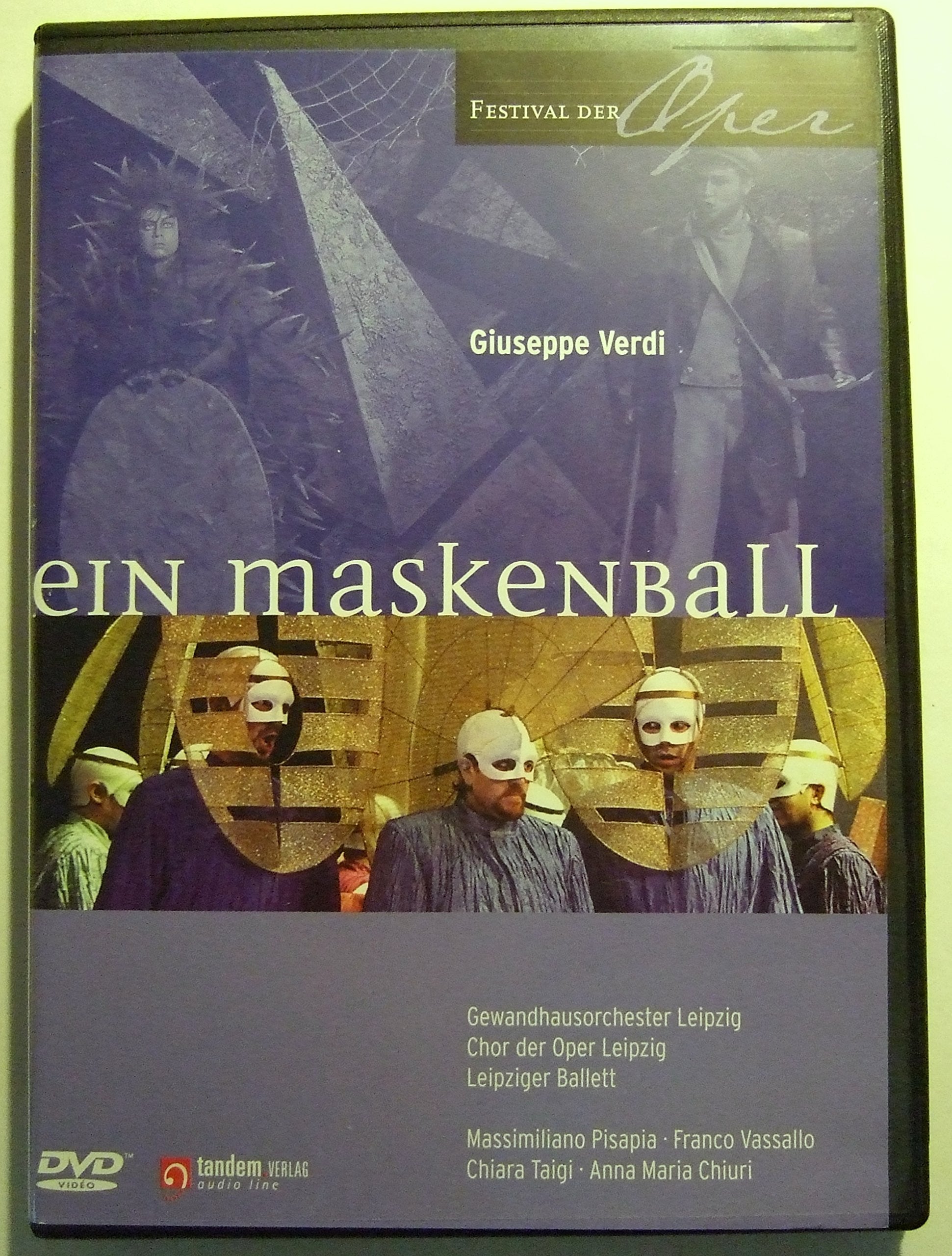 Festival der Oper - Verdi: Ein Maskenball / Un ballo in maschera (Leipzig) DVD Music