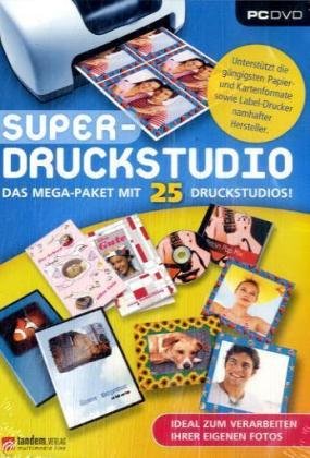 Super-Druckstudio - Das Mega-Paket mit 25 Druckstudios, DVD-ROM: Ideal zum verarbeiten von Fotos. Für Windows ME/2000/XP/Vista Books