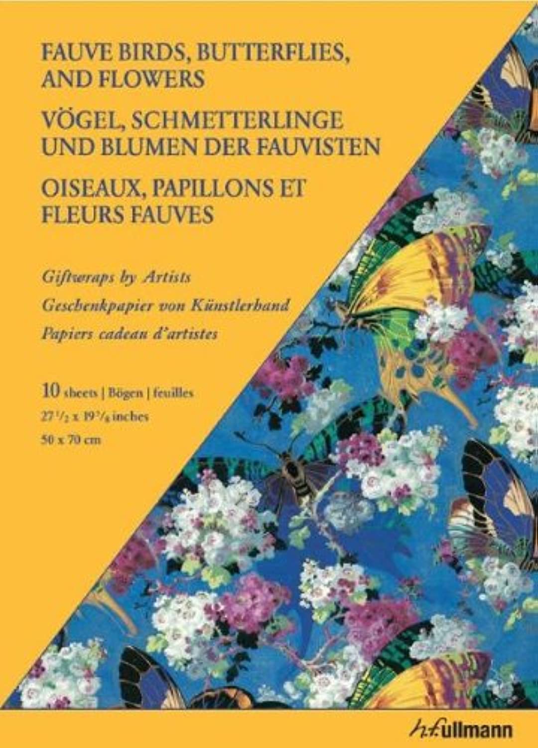 Vögel, Schmetterlinge und Blumen der Fauvisten: Geschenkpapier von Künstlerhand Hobbies & Crafts