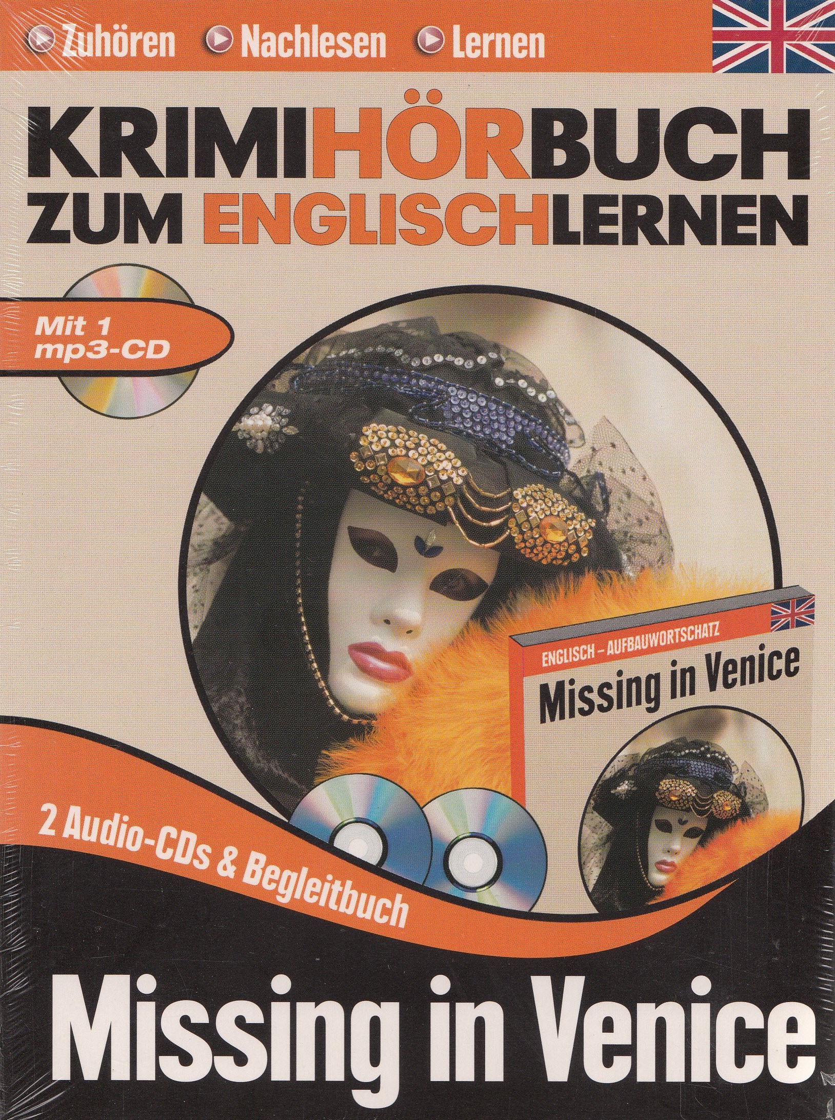 Missing in Venice, 2 Audio-CDs, 1 MP3-CD u. Buch: Krimihörbuch zum Englischlernen. Text in Englisch Study Guides