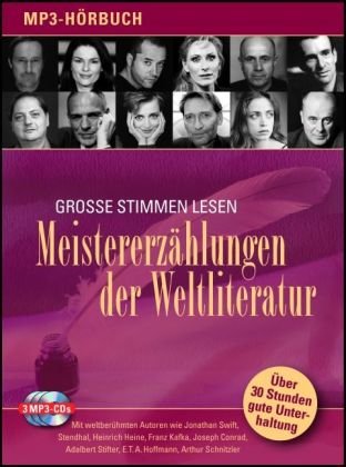 Meistererzählungen der Weltliteratur, 3 MP3-CDs: Grosse Stimmen lesen Books