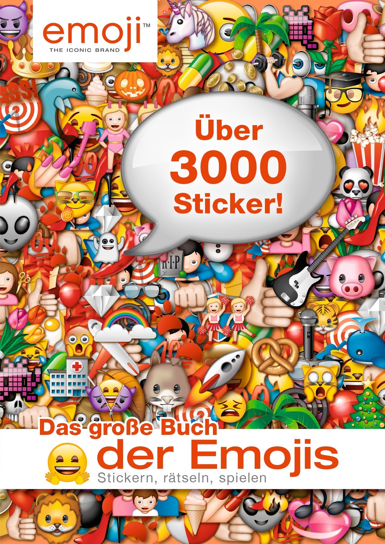 Das große Buch der Emojis: Stickern, Rätseln, Spielen: Stickern, Rätseln, Spielen. Über 3000 Sticker Manga