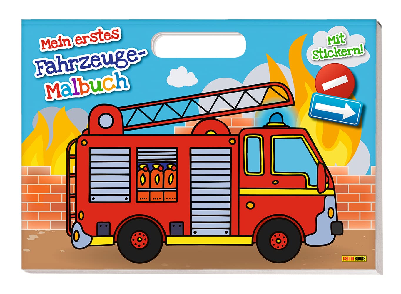 Mein erstes Fahrzeug-Malbuch: Malbuch mit Henkel und Stickern Non-fiction