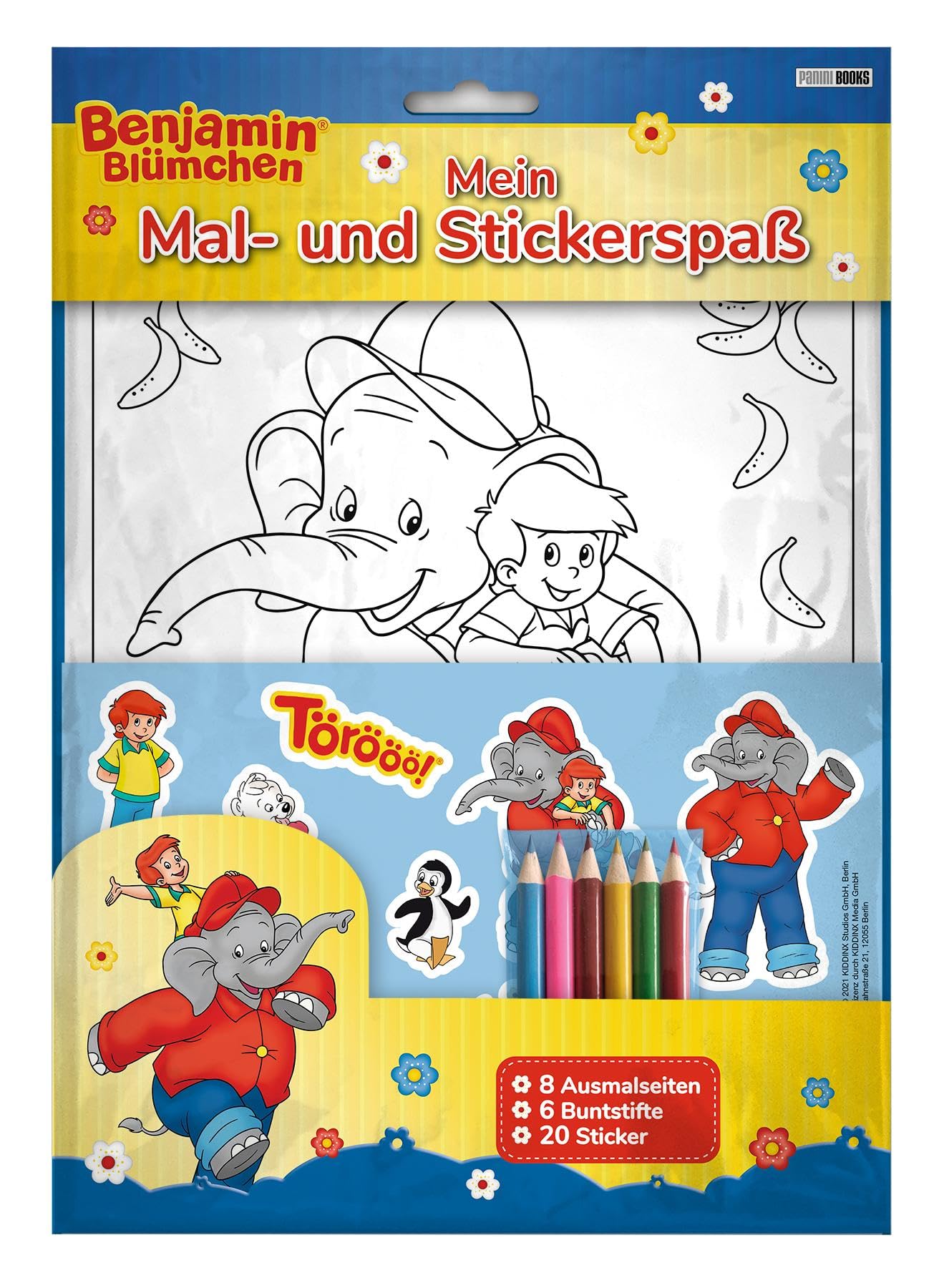 Benjamin Blümchen: Mein Mal- und Stickerspaß Non-fiction books for kids