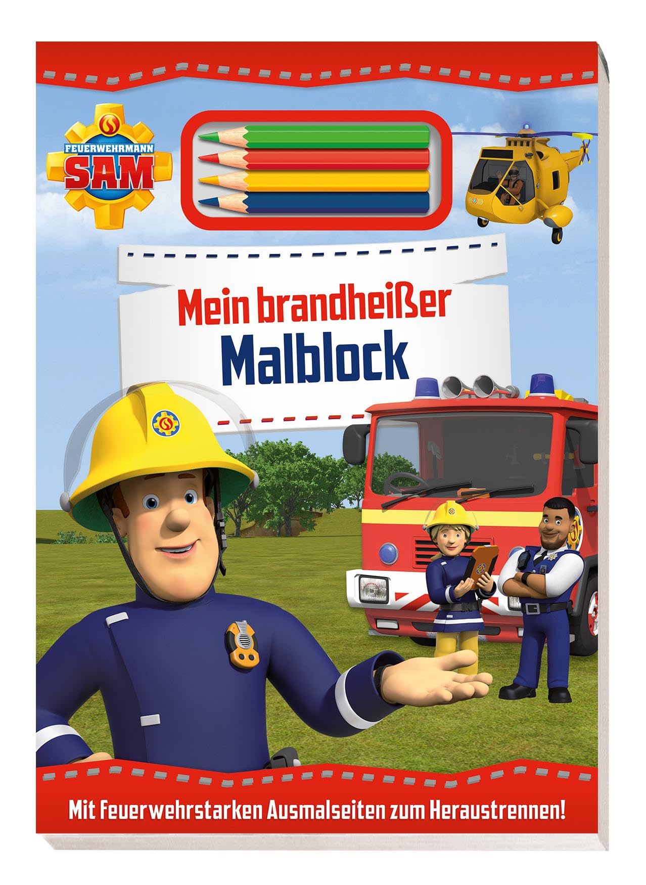 Feuerwehrmann Sam: Mein brandheißer Malblock book