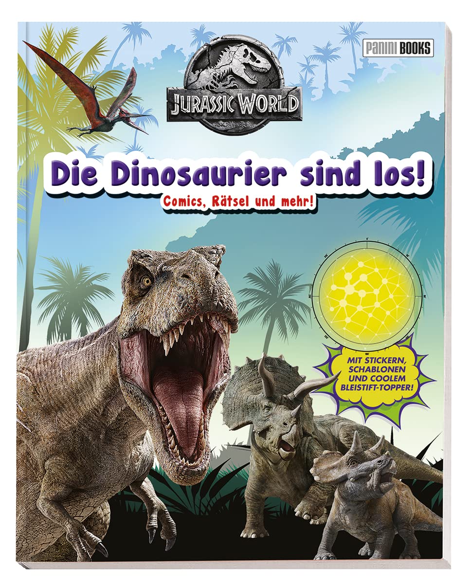 Jurassic World: Die Dinosaurier sind los!: Comics, Rätsel und mehr! - Mit Stickern, Schablonen und Bleistift-Topper Manga