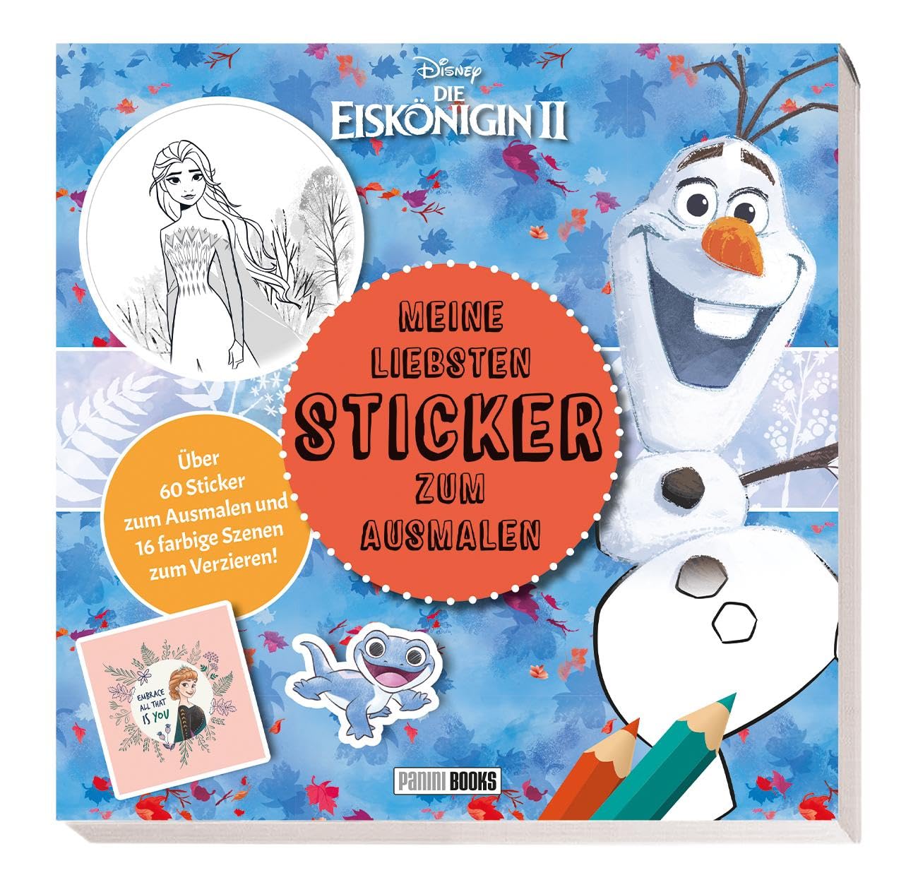 Disney Die Eiskönigin 2: Meine liebsten Sticker zum Ausmalen: Über 60 Sticker zum Anmalen und 16 farbige Szenen zum Verzieren! Non-fiction