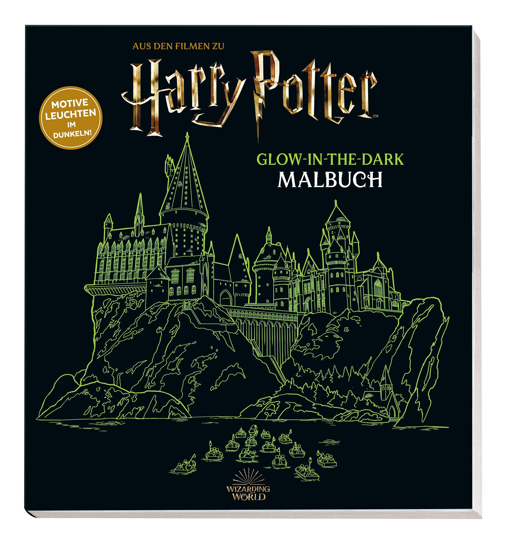 Aus den Filmen zu Harry Potter: Glow-in-the-Dark Malbuch: Motive leuchten im Dunkeln Arts & Music