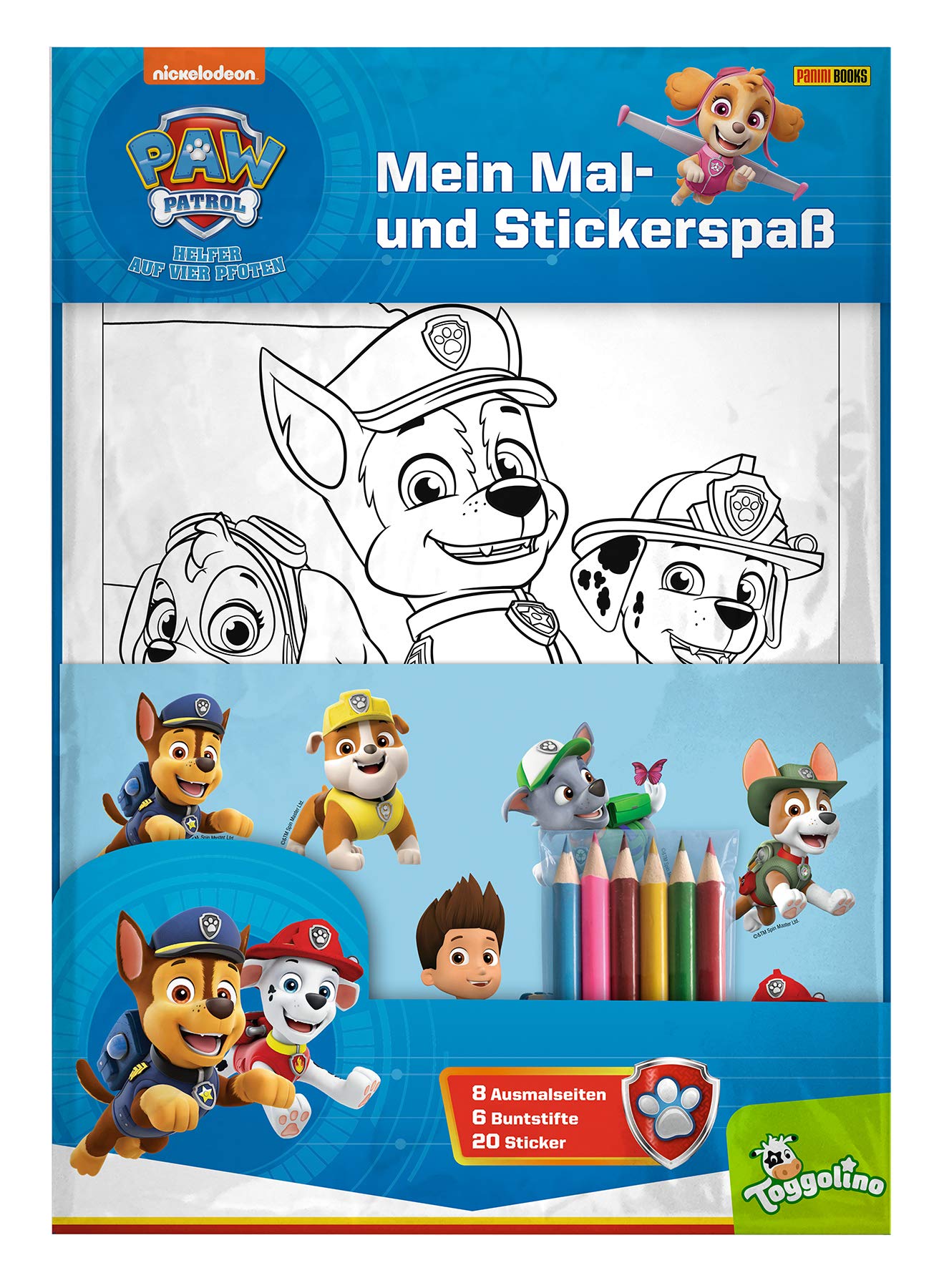 PAW Patrol: Mein Mal- und Stickerspaß: Ausmalseiten, Sticker und Buntstifte Non-fiction