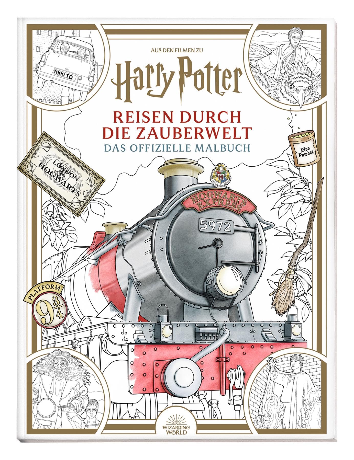 Aus den Filmen zu Harry Potter: Reisen durch die Zauberwelt - Das offizielle Malbuch Hobbies & Crafts