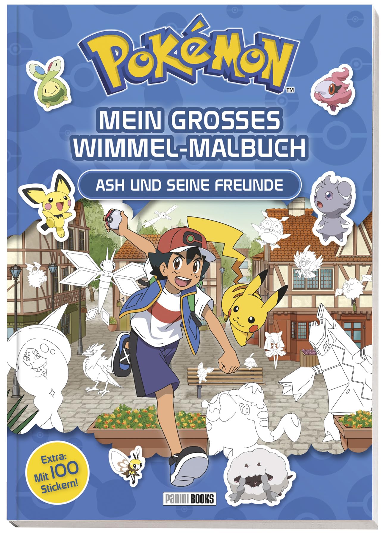 Pokémon: Mein großes Wimmel-Malbuch - Ash und seine Freunde Non-fiction