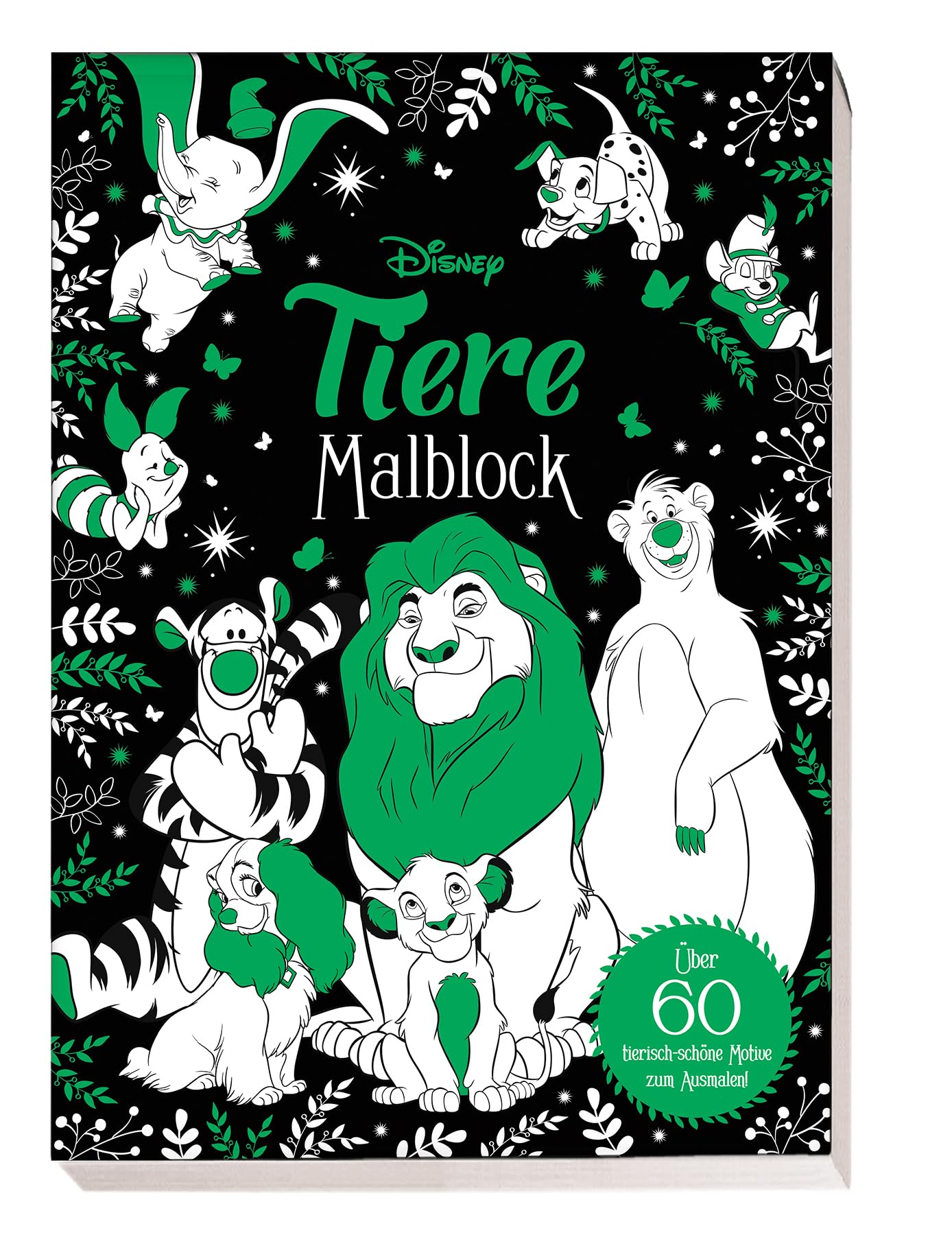 Disney Tiere: Malblock: über 60 tierisch-schöne Motive zum Ausmalen! book