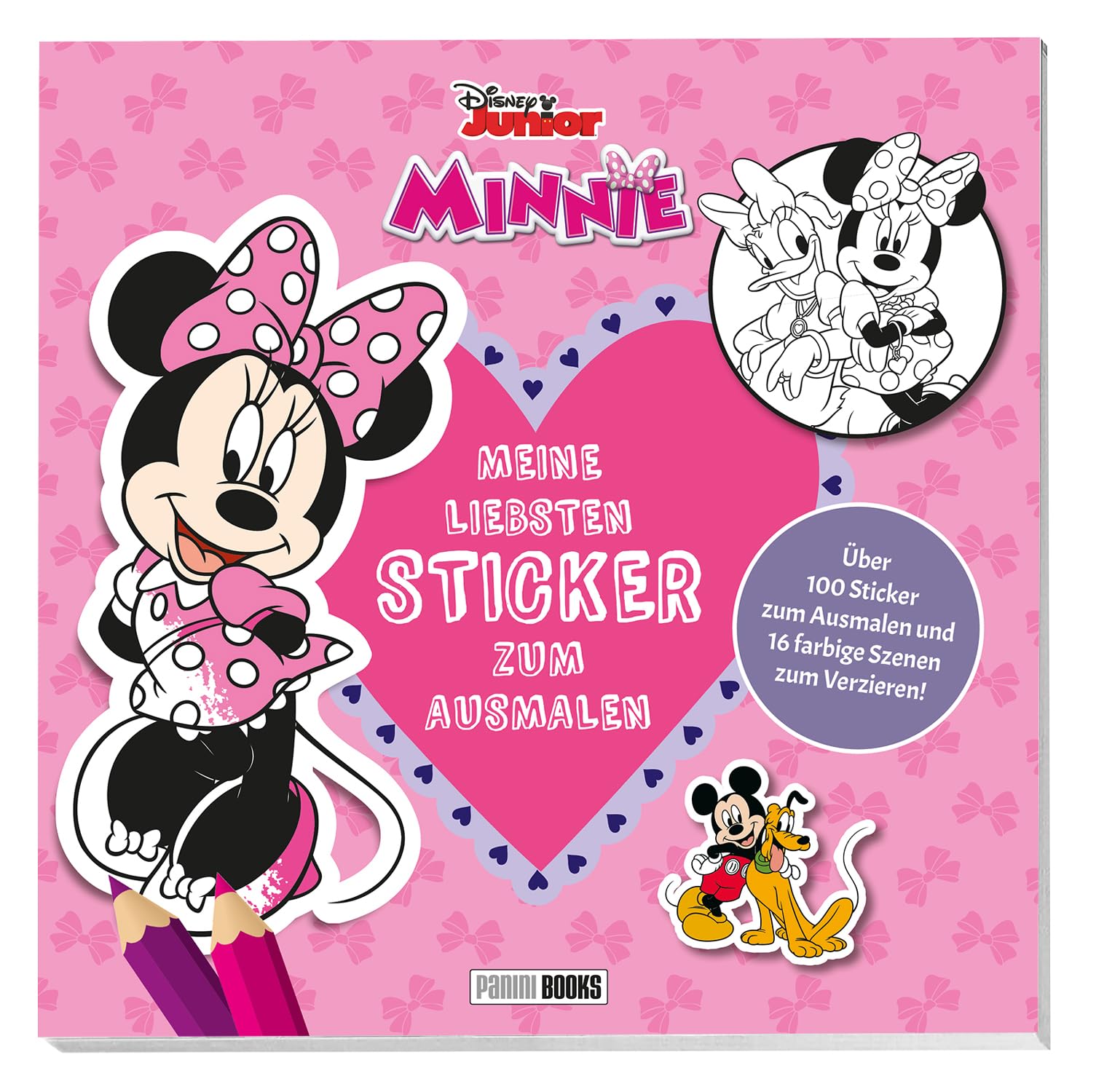 Disney Minnie: Meine liebsten Sticker zum Ausmalen: Über 100 Sticker zum Ausmalen und 16 farbige Szenen zum Verzieren! Tiptoi & Games