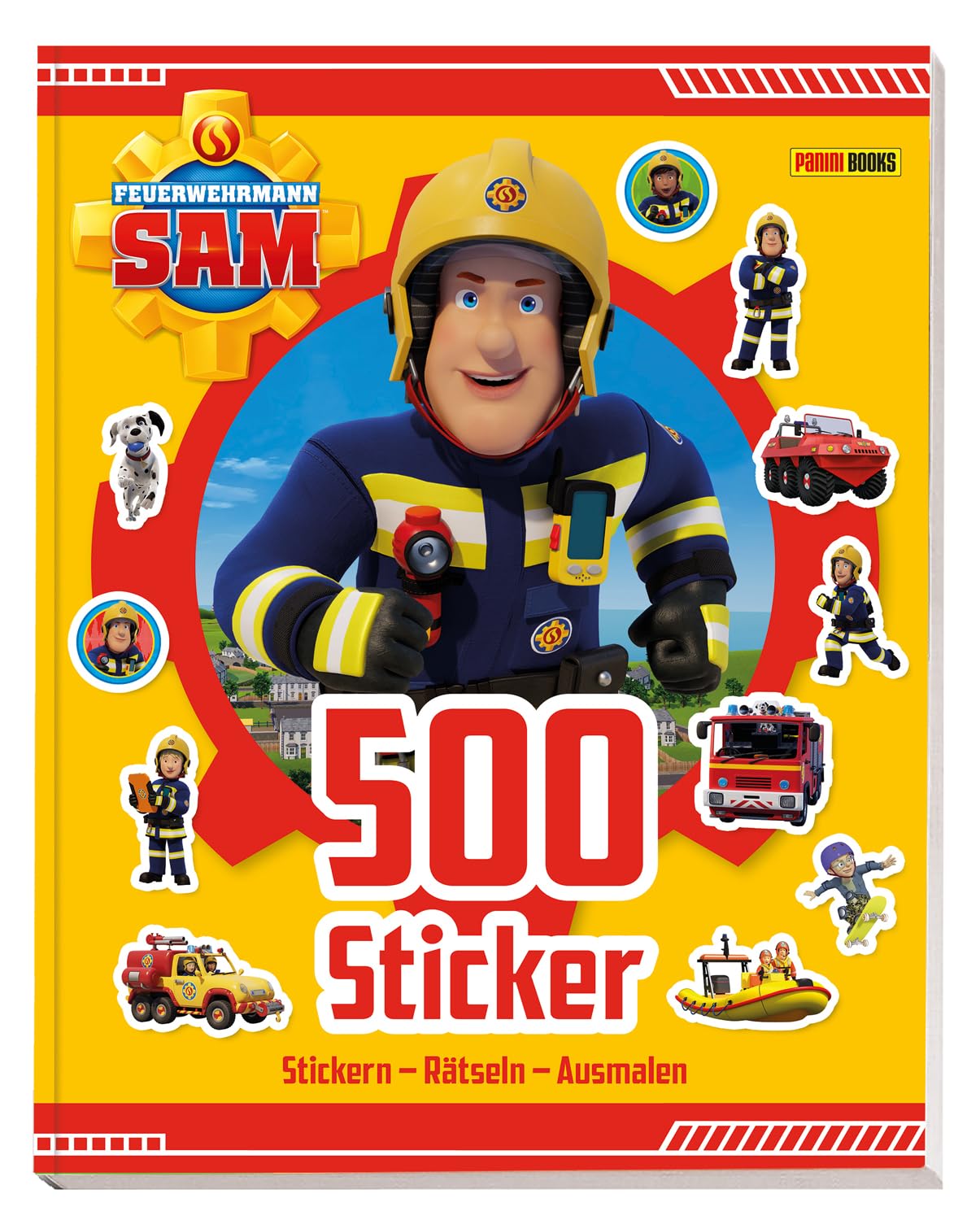 Feuerwehrmann Sam: 500 Sticker - Stickern - Rätseln - Ausmalen Non-fiction