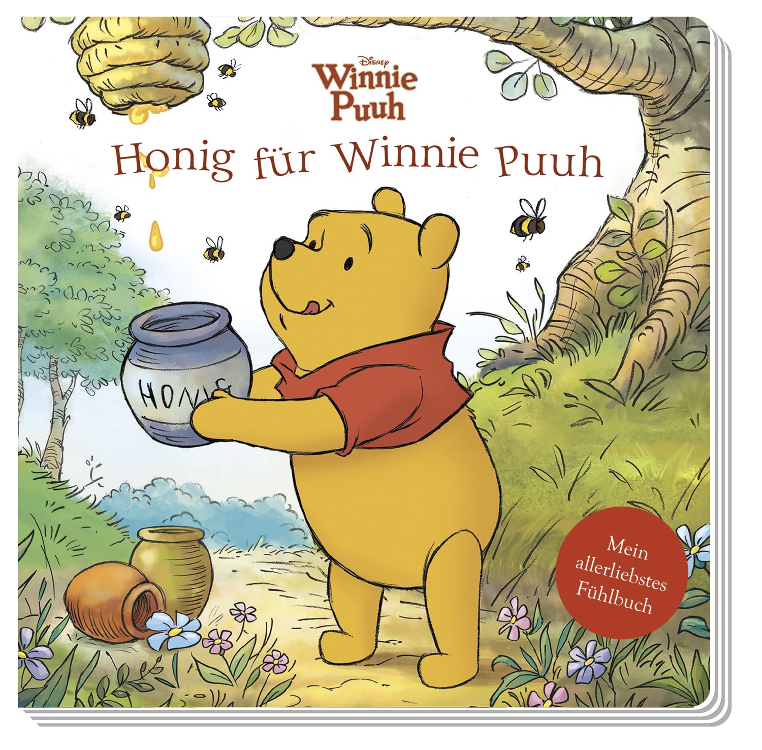 Disney Winnie Puuh: Honig für Winnie Puuh - Mein allerliebstes Fühlbuch: Pappbilderbuch mit Fühlelementen Children's books
