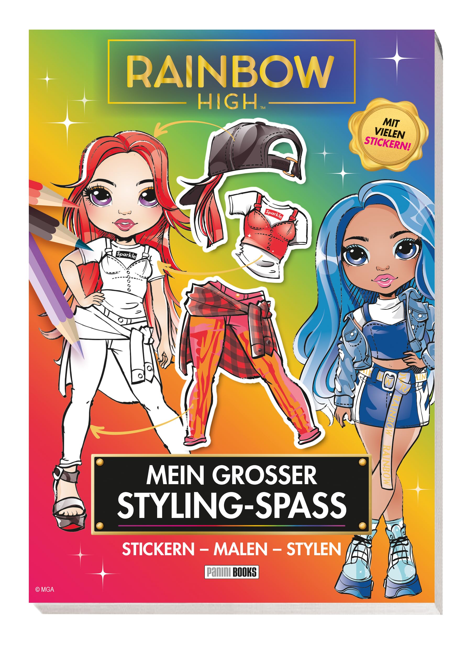 Rainbow High: Mein großer Styling-Spaß: Stickern, Malen, Stylen: Block mit Stickern Non-fiction