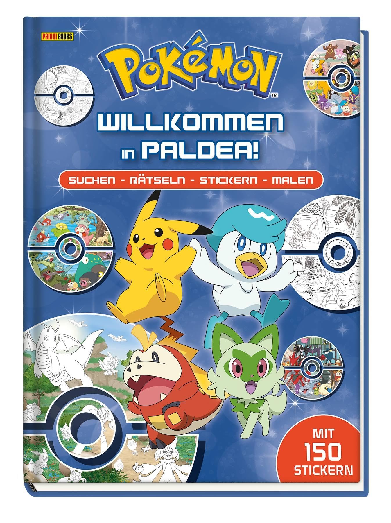 Pokémon: Willkommen in Paldea!: Suchen – Rätseln – Stickern – Malen: Activitybuch mit 150 Stickern Non-fiction