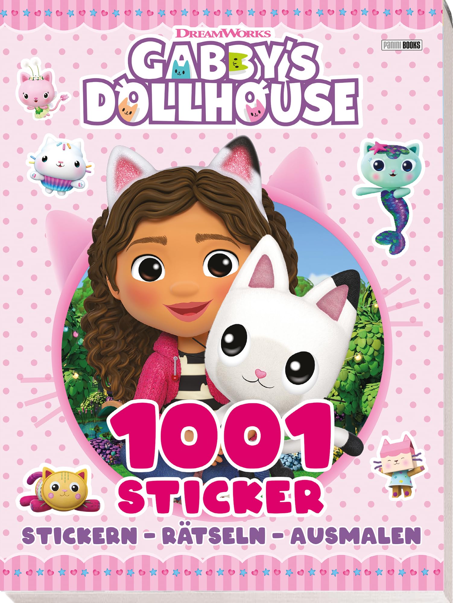 Gabby's Dollhouse: 1001 Sticker: Stickern – Rätseln – Ausmalen: Activityblock mit 1001 Stickern Non-fiction