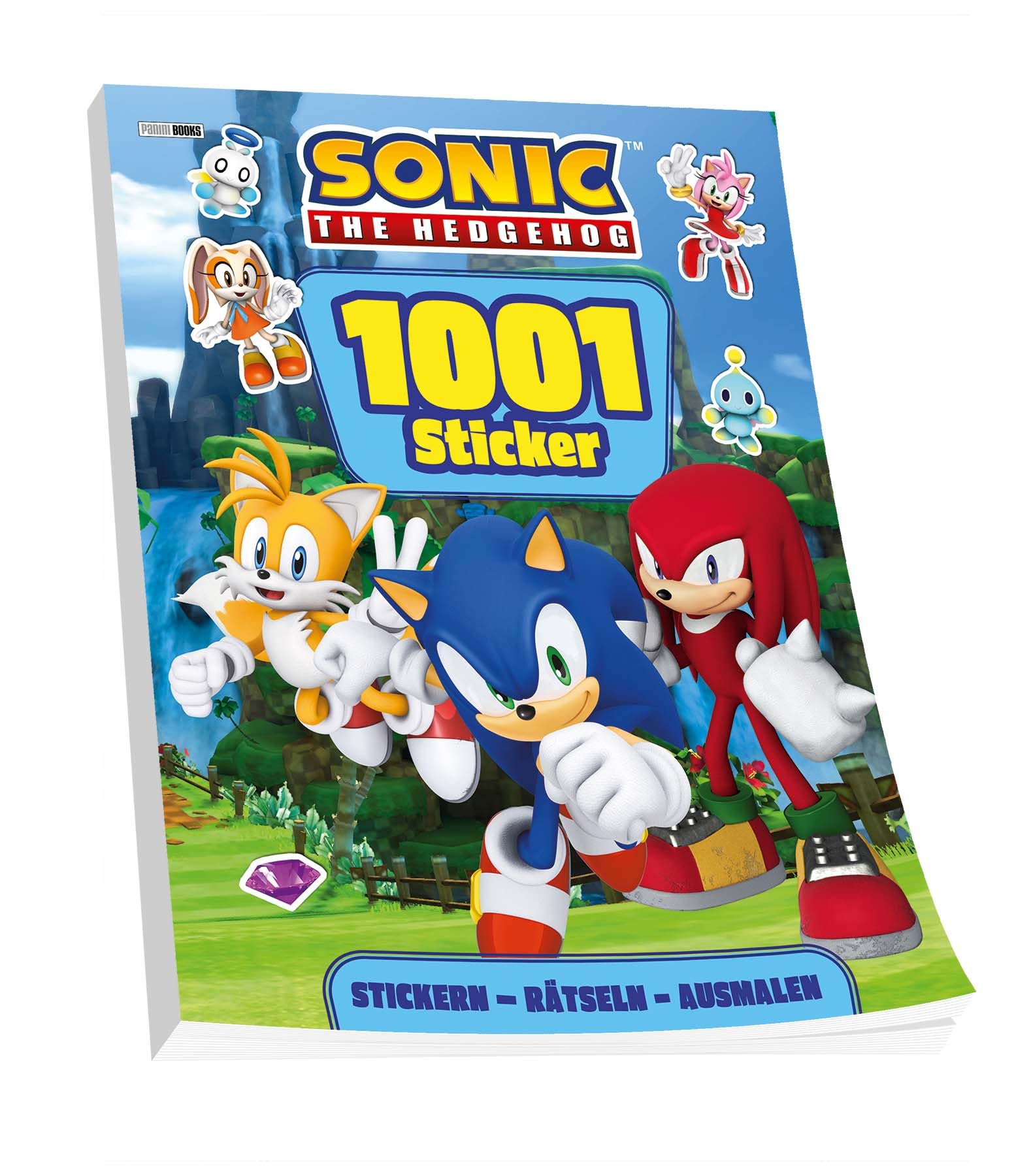 Sonic The Hedgehog: 1001 Sticker: Stickern – Rätseln – Ausmalen: Activityblock mit 1001 Stickern Non-fiction