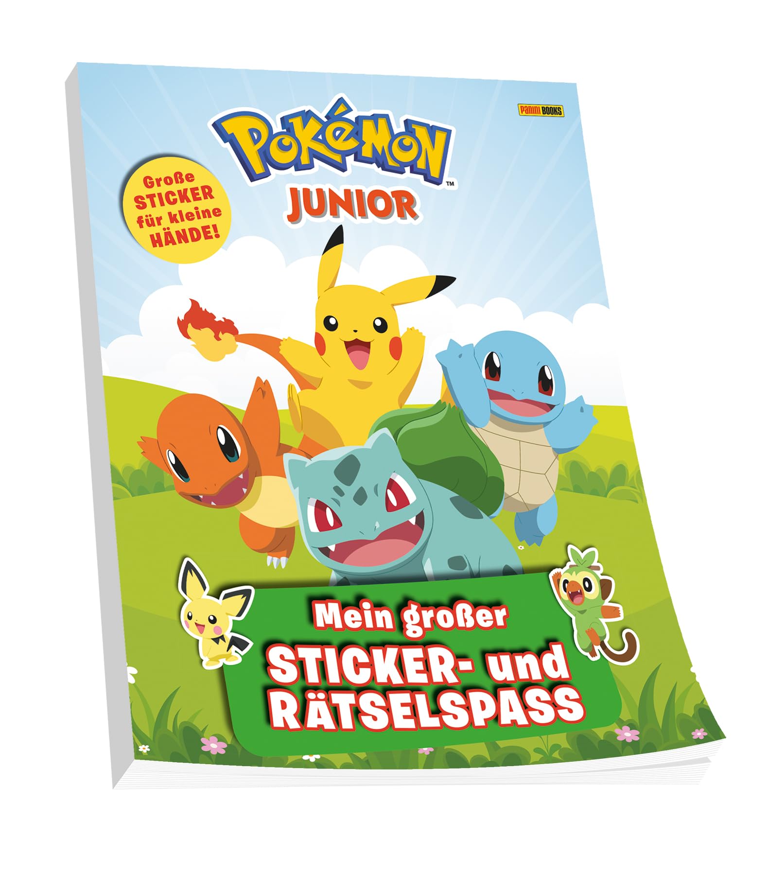 Pokémon Junior: Mein großer Sticker- und Rätselspaß: Activityblock mit Stickern - Große Sticker für kleine Hände! Non-fiction