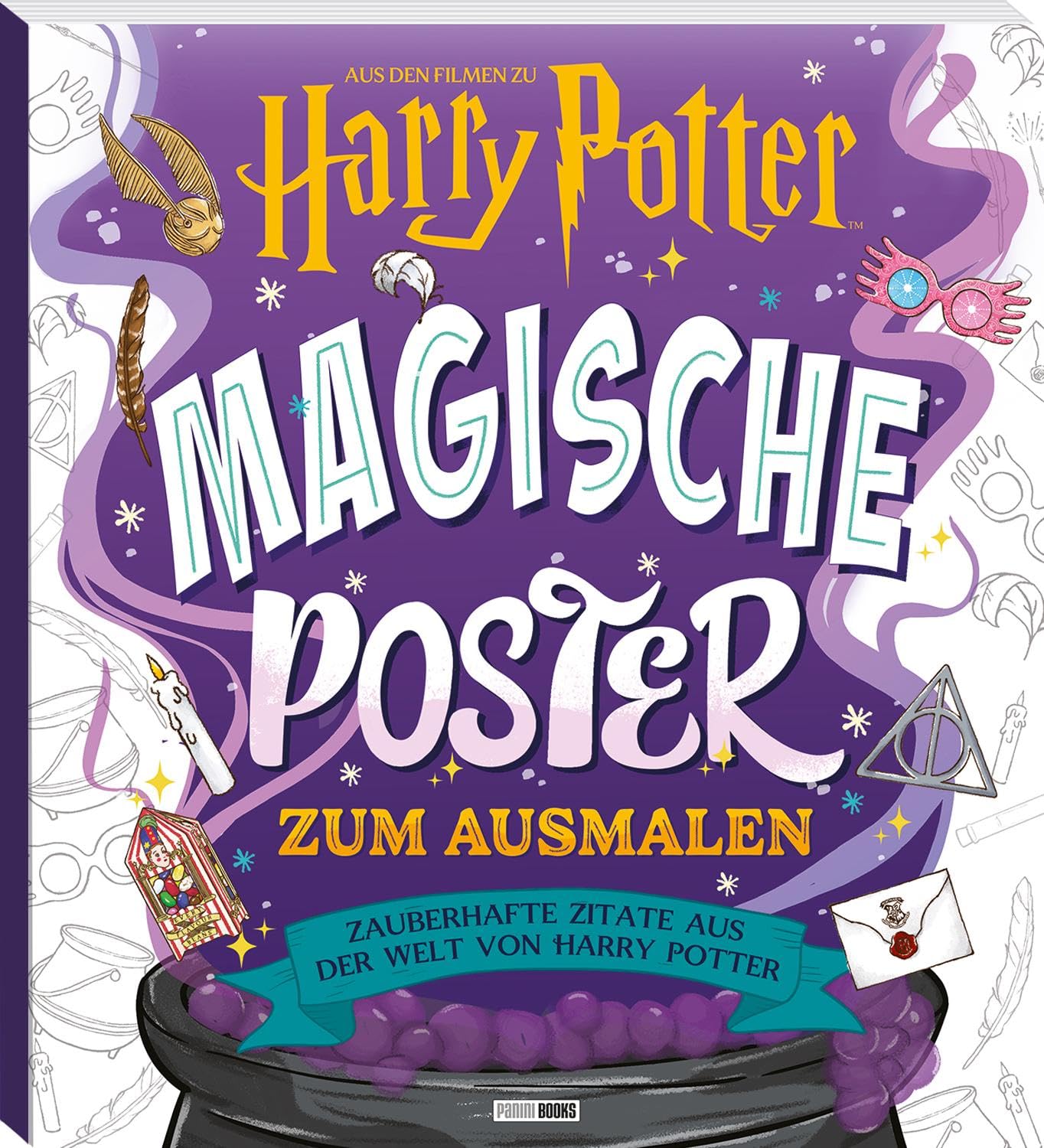 Aus den Filmen zu Harry Potter: Magische Poster zum Ausmalen - Zauberhafte Zitate aus der Welt von Harry Potter Non-fiction