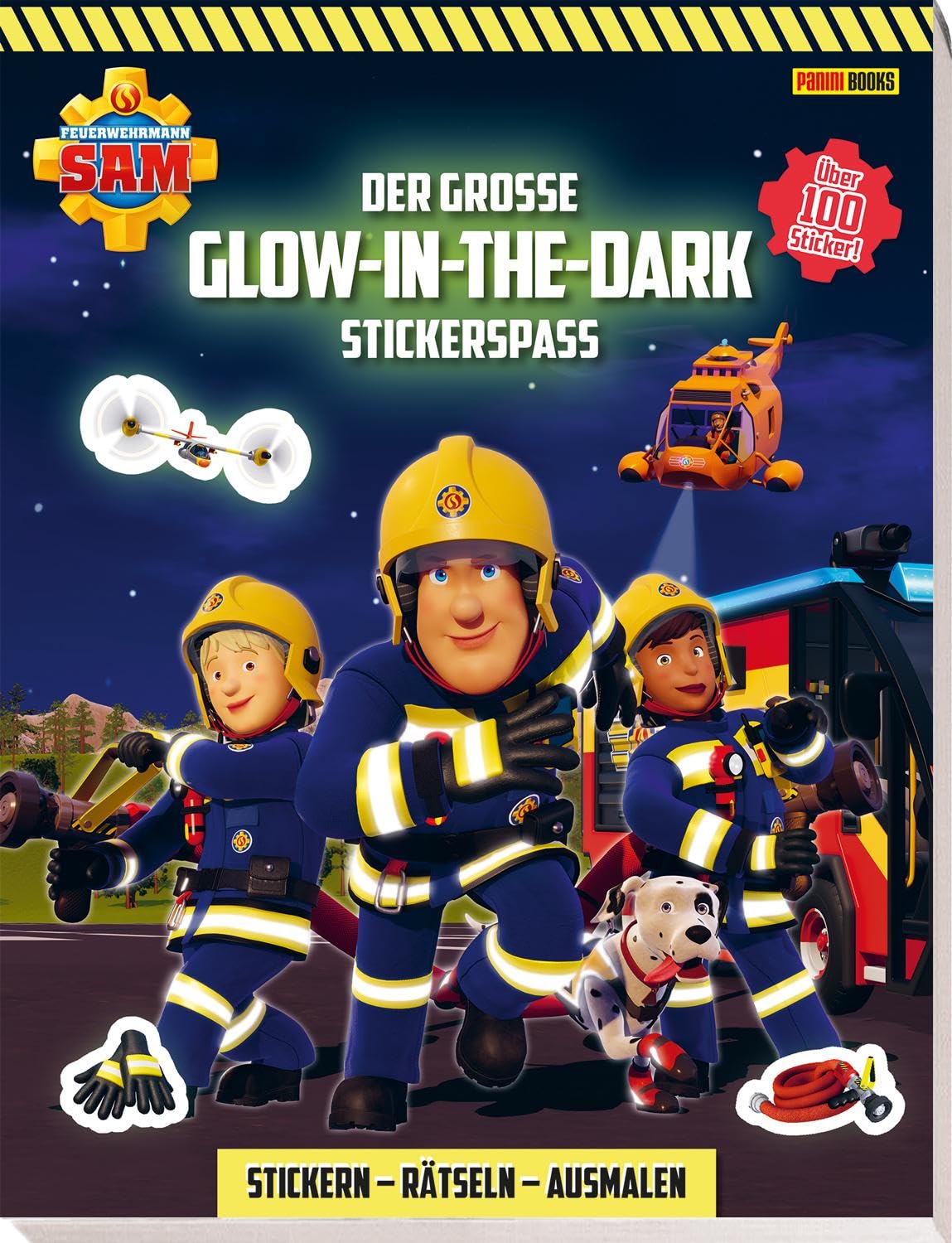 Feuerwehrmann Sam: Der große Glow-in-the-Dark Stickerspaß: Stickern - Rätseln - Ausmalen Non-fiction