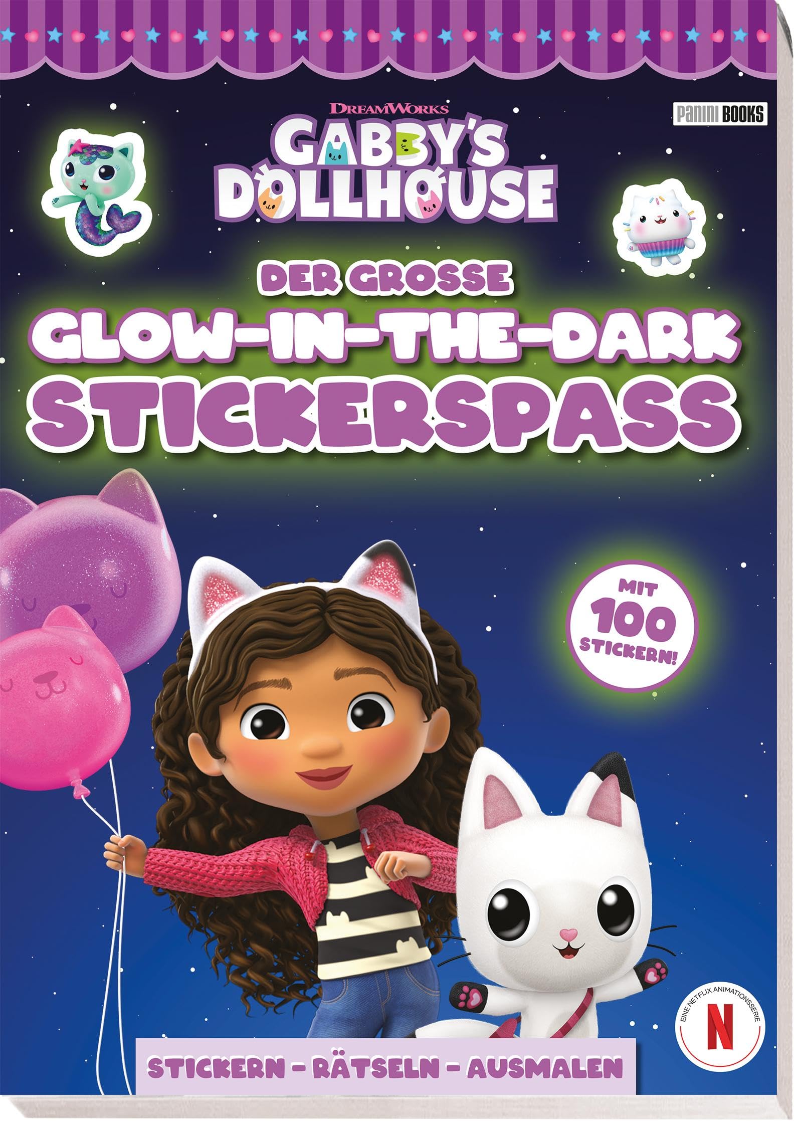Gabby's Dollhouse: Der große Glow-in-the-Dark-Stickerspaß: Stickern - Rätseln - Ausmalen Non-fiction