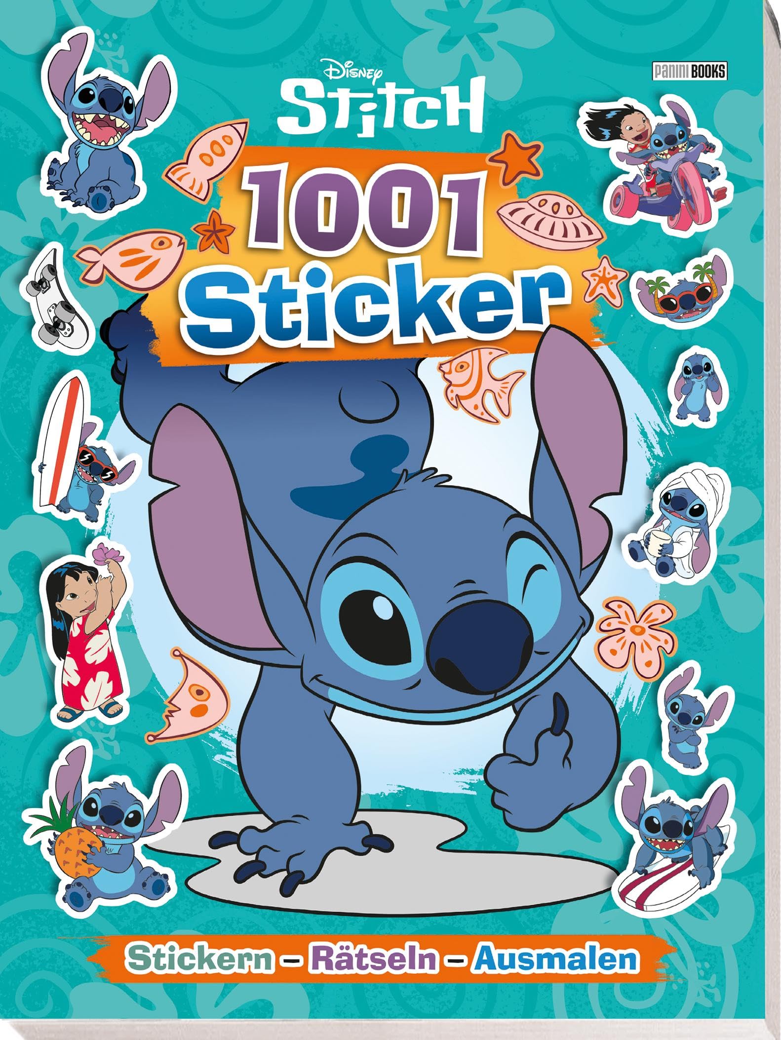 Disney Stitch: 1001 Sticker - Stickern - Rätseln - Ausmalen Non-fiction