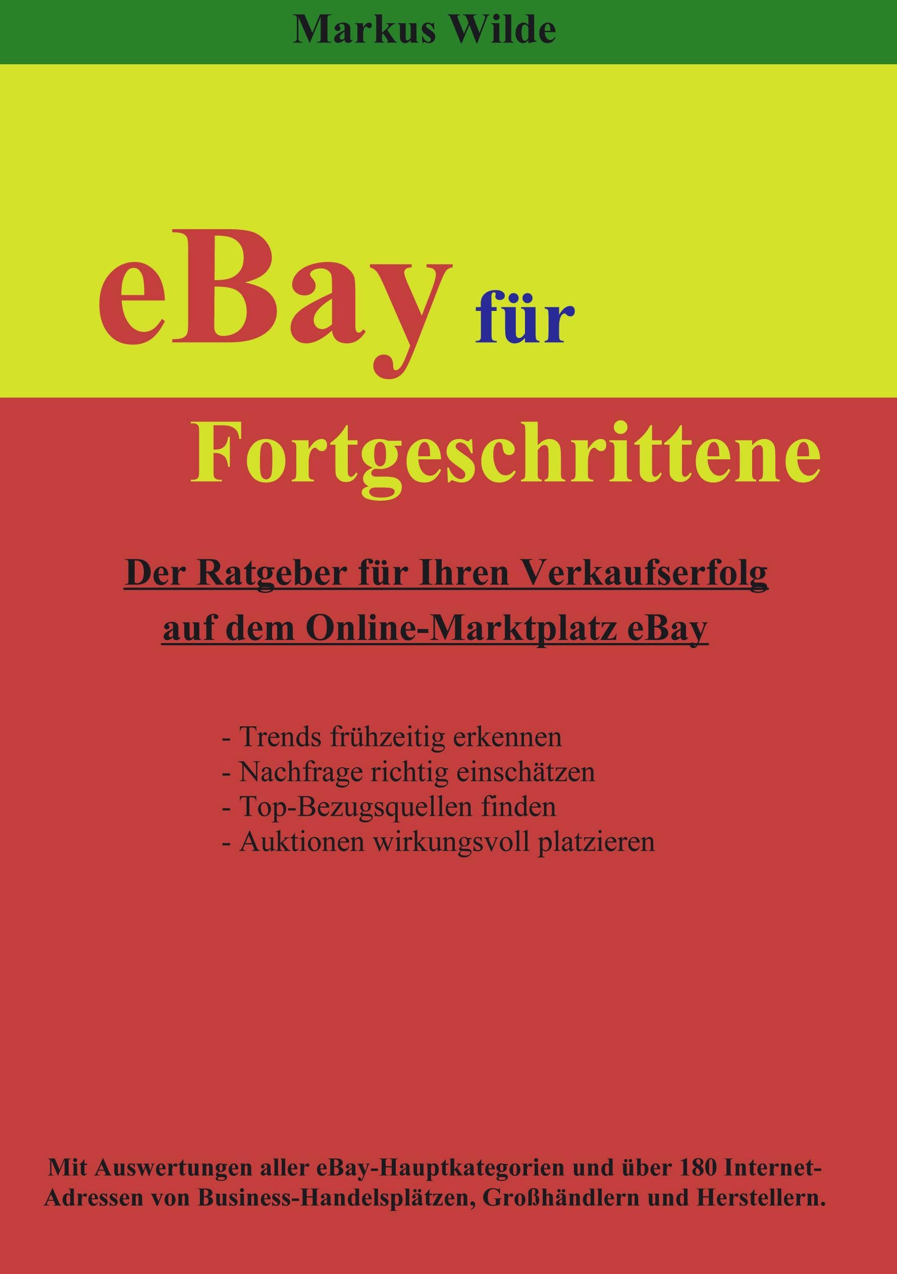 eBay für Fortgeschrittene Business, Finance & Career