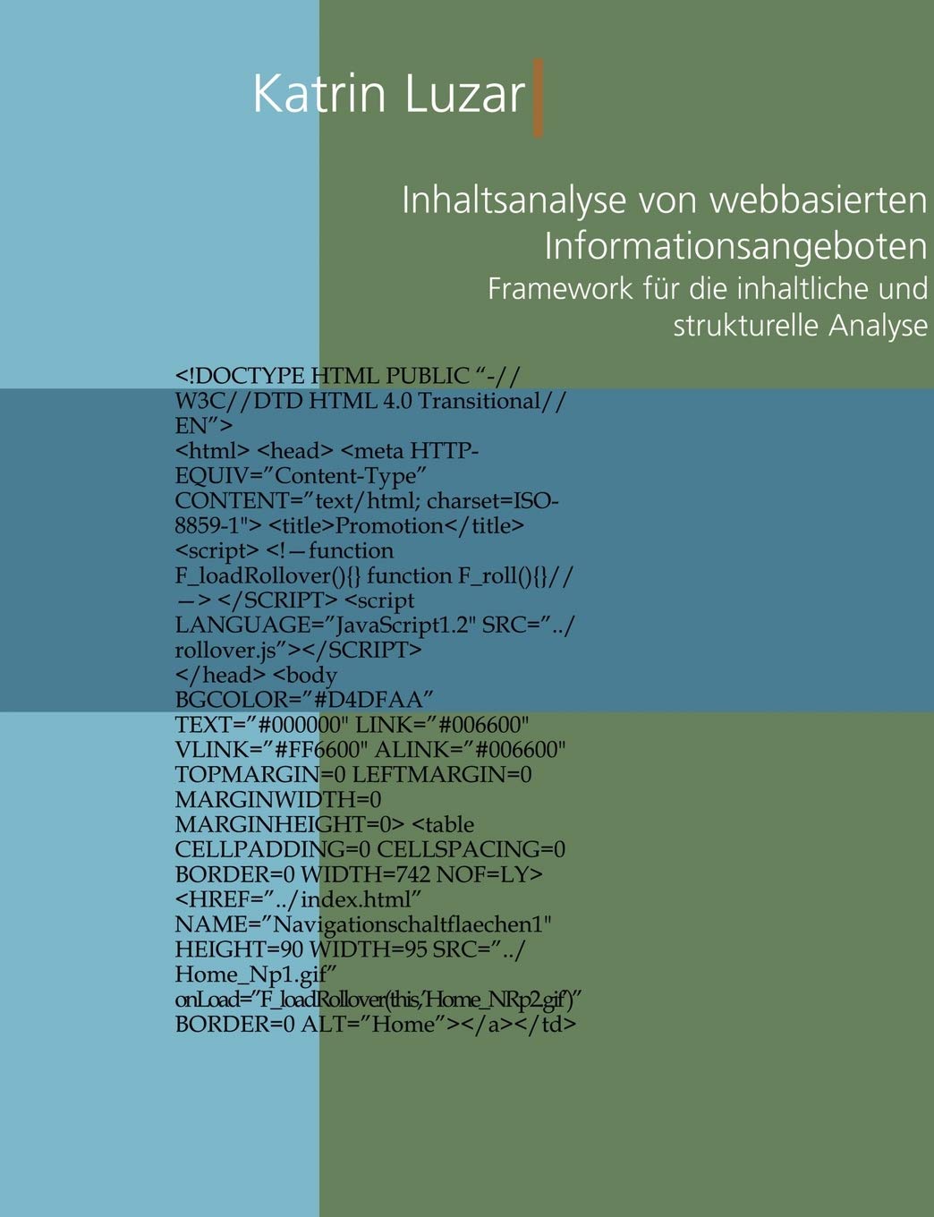 Inhaltsanalyse von webbasierten Informationsangeboten Law