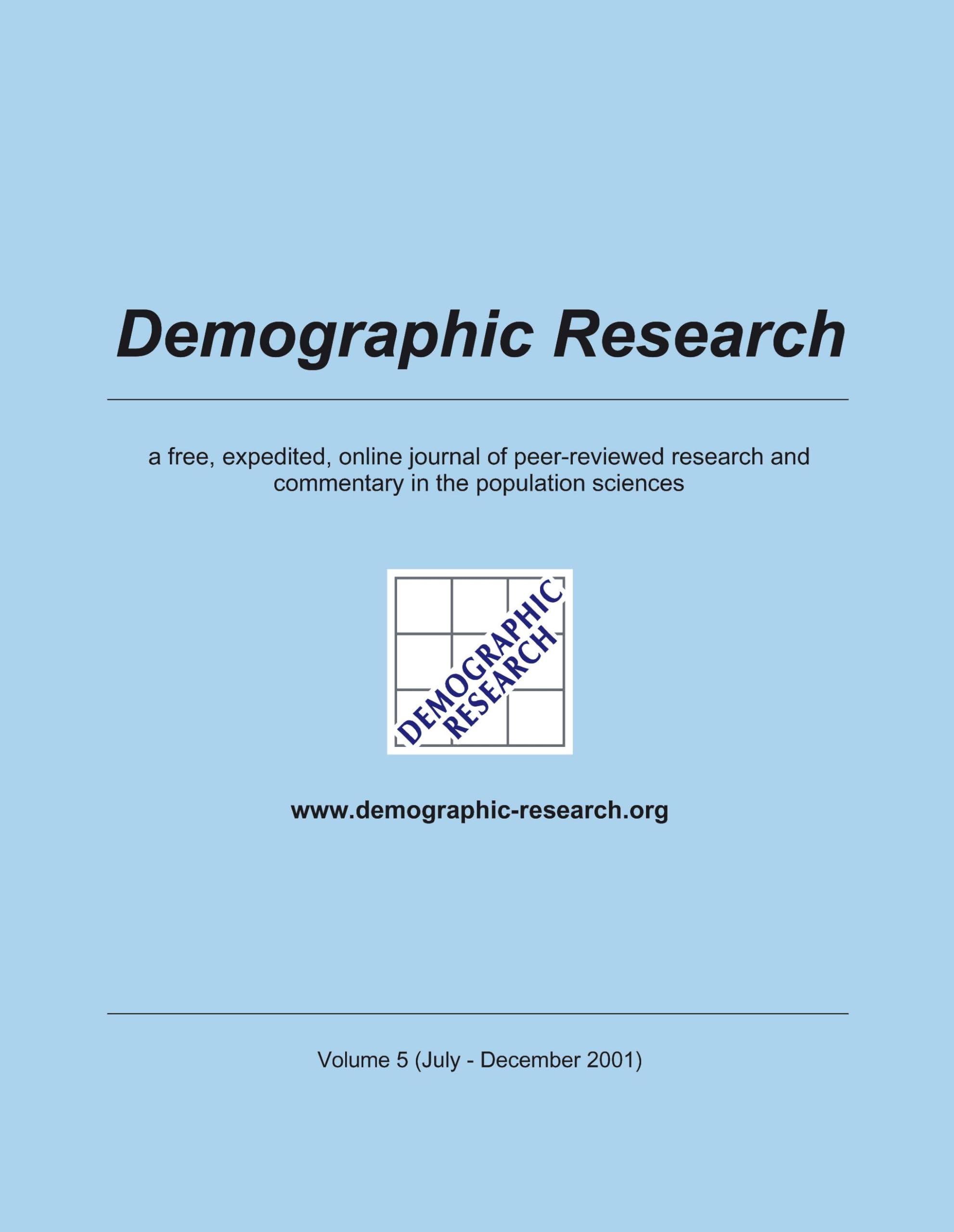 Demographic Research, Volume 5 Law