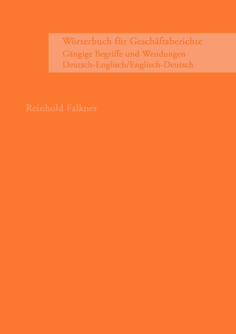 Wörterbuch für Geschäftsberichte General education