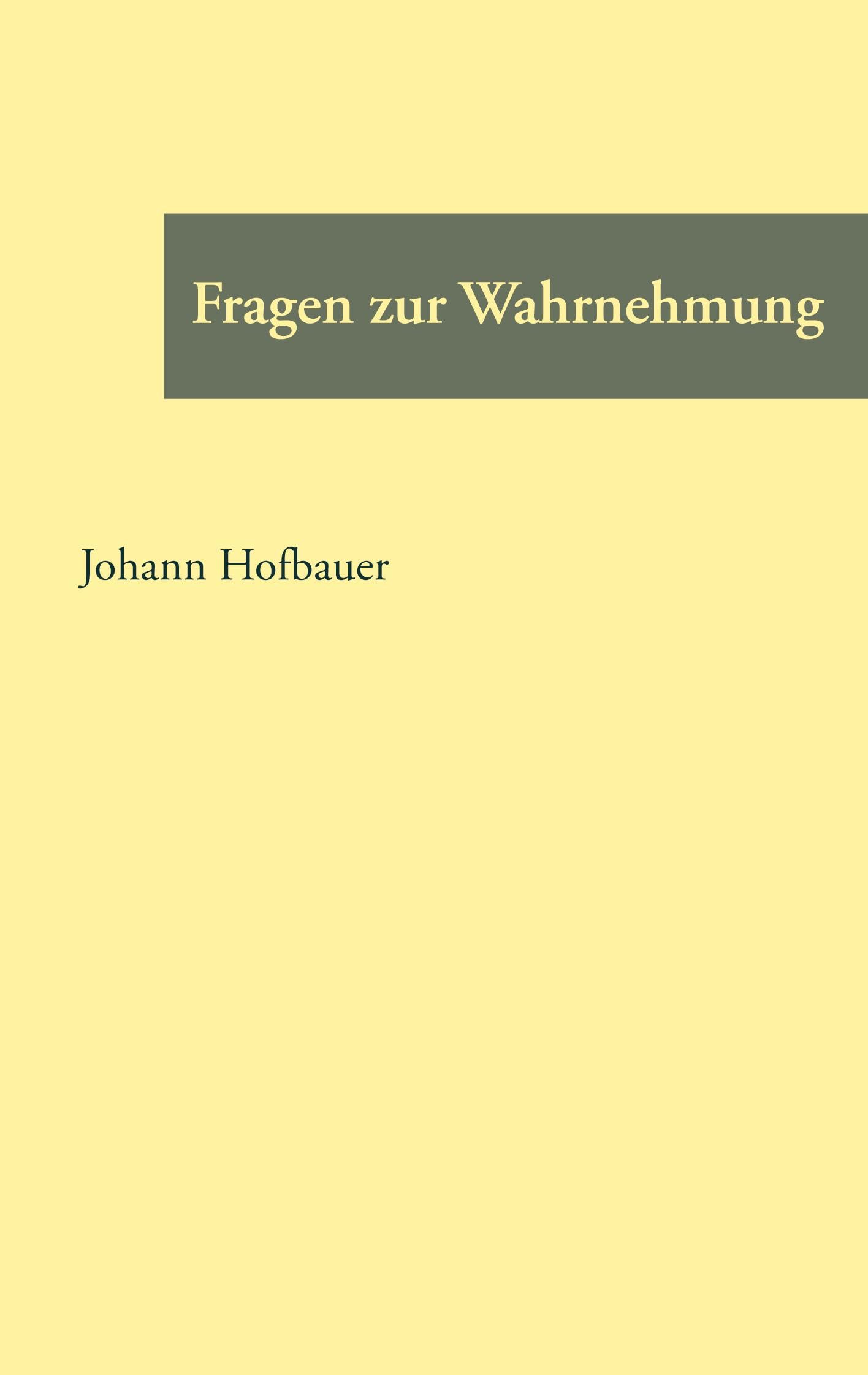 Fragen zur Wahrnehmung Contemporary literature