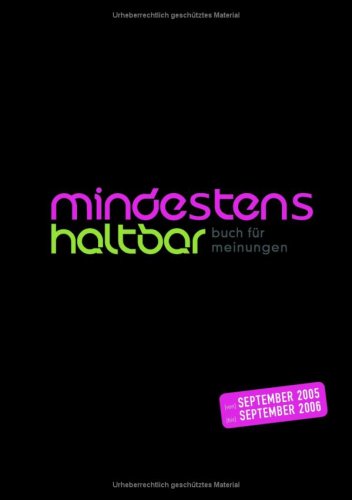 mindestens haltbar von september 2005 bis september 2006 Fiction