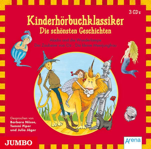 Kinderhörbuchklassiker. Die schönsten Geschichten: Aladin und die Wunderlampe. Der Zauberer von Oz. Die kleine Meerjungfrau (Moderne Klassiker als HörAbenteuer) Non-fiction