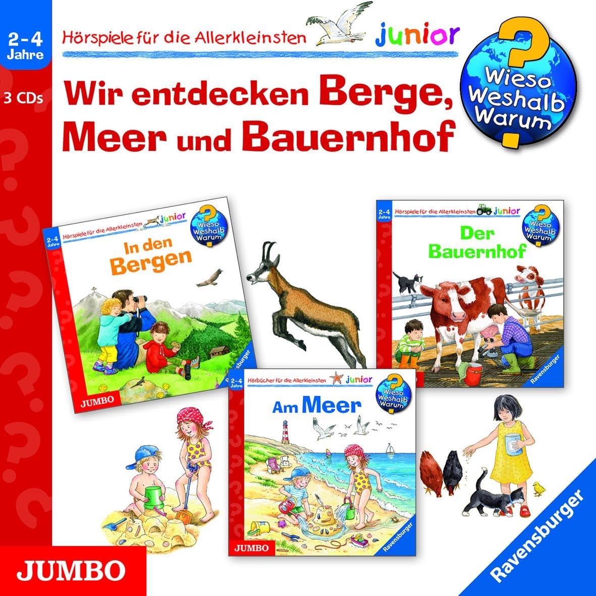 Wir entdecken Berge, Meer und Bauernhof: Wieso? Weshalb? Warum? junior Non-fiction