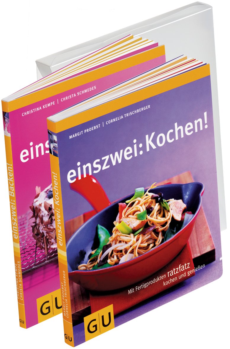 einszwei: Kochen / Backen. Mit Fertigprodukten ratzfatz kochen / backen und genieÃŸen: 2 Bände book