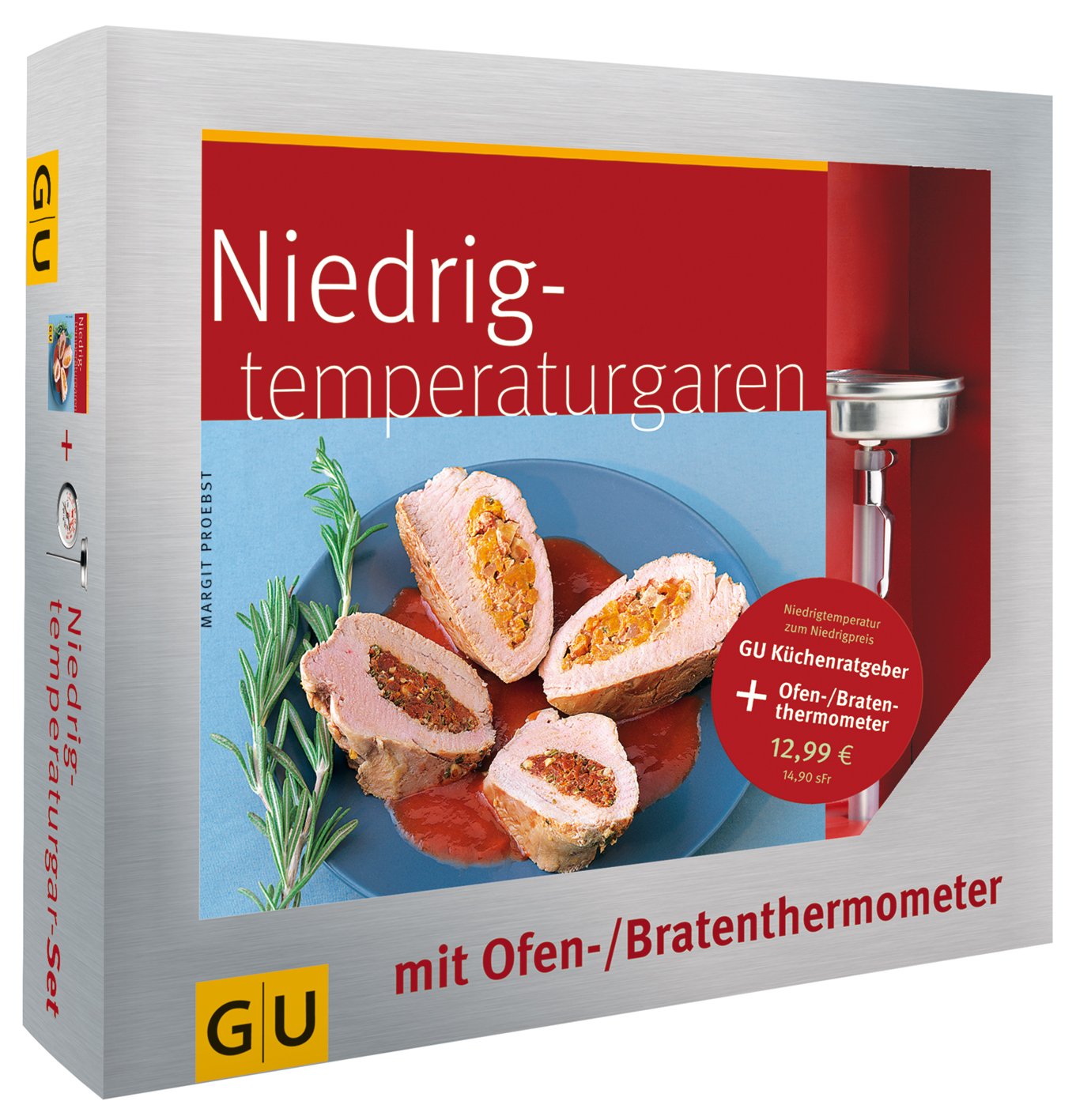 Niedrigtemperaturgaren - Das Set: Plus Ofen-/Bratenthermometer (GU BuchPlus) Leisure, Home & Garden