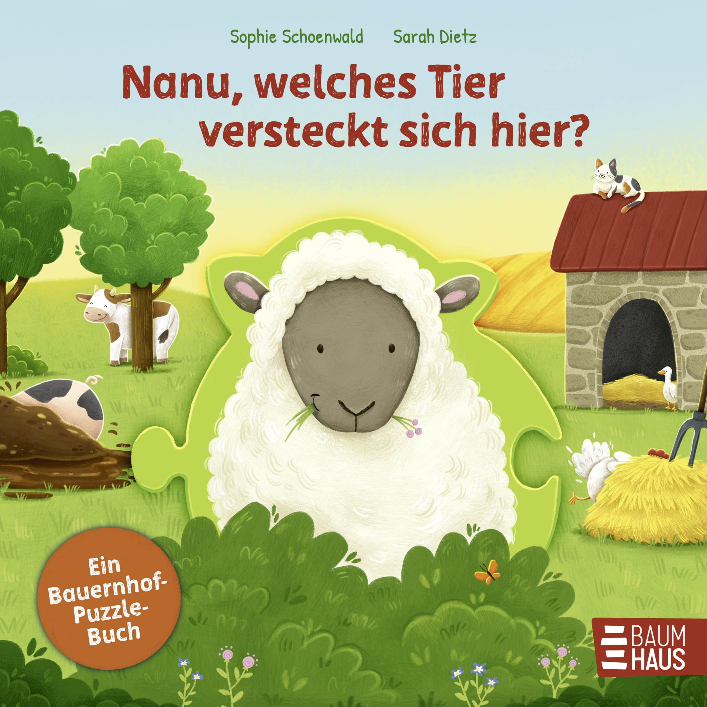 Nanu, welches Tier versteckt sich hier? Ein Bauernhof-Puzzle-Buch Non-fiction