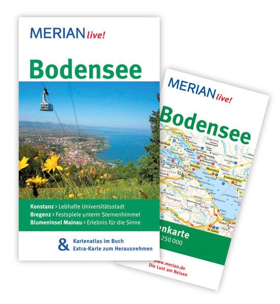 MERIAN live! Reiseführer Bodensee: Mit Kartenatlas im Buch und Extra-Karte zum Herausnehmen Leisure, Home & Garden
