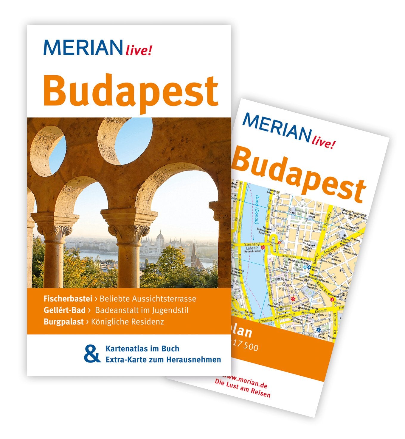 MERIAN live! Reiseführer Budapest: Mit Kartenatlas im Buch und Extra-Karte zum Herausnehmen Travel